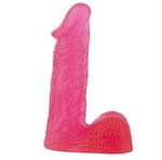Розовый гелевый фаллоимитатор XSKIN 6 PVC DONG - 15 см. - фото 314800