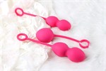 Набор розовых вагинальных шариков Nova Ball со смещенным центром тяжести - фото 146722