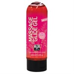 Массажное масло и лубрикант Massage   Glide Gel с клубничным ароматом - 200 мл. - фото 146755