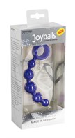 Малая анальная цепочка Joyballs Wave синего цвета - 17,5 см. - фото 147040