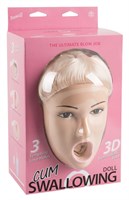Надувная секс-кукла Cum Swallowing с вибрацией - фото 147116