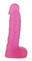 Розовый фаллоимитатор XSKIN 7 PVC DONG TRANSPARENT PINK - 18 см. - фото 191847