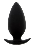 Чёрная анальная пробка BOOTYFUL ANAL PLUG MEDIUM BLACK - 9,8 см. - фото 1392302