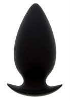 Большая чёрная анальная пробка BOOTYFUL ANAL PLUG LARGE BLACK - 10 см. - фото 76722