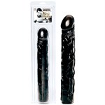 Чёрный фаллоимитатор BIG BONANZA 13 BLACK BUTT PLUG - 33 см. 51531