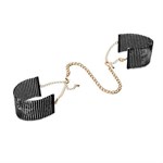 Чёрные дизайнерские наручники Desir Metallique Handcuffs Bijoux - фото 49869