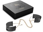 Чёрные дизайнерские наручники Desir Metallique Handcuffs Bijoux - фото 49868