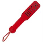 Красная шлёпалка Bitch - 31,5 см. - фото 147606