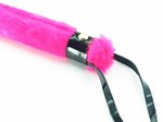 Нежная плеть с розовым мехом BDSM Light - 43 см. - фото 50068
