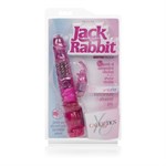 Розовый вибромассажер Petite Jack Rabbit - 24 см. - фото 1392580