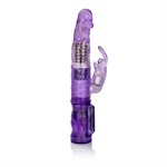 Фиолетовый вибромассажер Petite Jack Rabbit - 24 см. - фото 147940