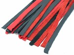 Красно-черная плеть с плетением  турецкие головы  - 60 см. - фото 1335144