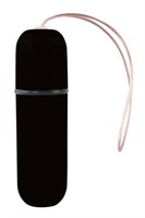Черная вибропуля  Remote Vibrating Bullet с пультом ДУ - фото 1410913