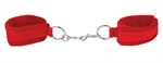 Красные наручники Velcro Cuffs Red - фото 159544