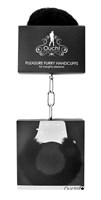 Чёрные пушистые наручники OUCH! Black - фото 226460