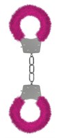 Розовые пушистые наручники OUCH! Pink - фото 1416043