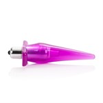 Розовая анальная пробка Mini Vibro Tease - 12,7 см. - фото 77013