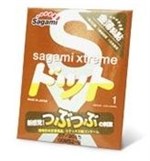 Презерватив Sagami Xtreme Feel Up с точечной текстурой и линиями прилегания - 1 шт. - фото 183875