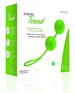 Зелёные вагинальные шарики Joyballs Trend - фото 77082