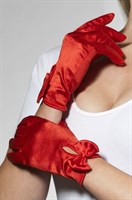 Атласные перчатки с бантом - фото 148671