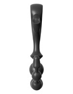 Черная анальная цепочка EZ-Grip Beads - 29,2 см. - фото 50903