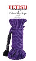 Фиолетовая веревка для фиксации Deluxe Silky Rope - 9,75 м. - фото 149394