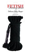 Черная веревка для фиксации Deluxe Silky Rope - 9,75 м. - фото 1393153