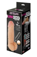 Фаллическая насадка Харнесс UNICOCK 10  с вибрацией - 24,8 см. 55369