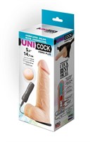 Фаллическая насадка Харнесс UNICOCK 5,5  с вибрацией - 17,6 см. 55370