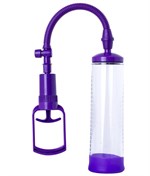 Фиолетовая вакуумная помпа с прозрачной колбой - фото 149426