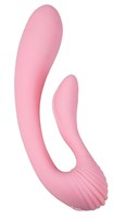 Розовый вибромассажёр G-wave с гибким клиторальным отростком - 18 см. - фото 1393182