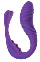 Фиолетовый вибратор для пар Mini Romeo - фото 149471