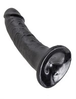 Чёрный фаллоимитатор с присоской 6  Cock - 15,2 см. - фото 132282