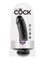 Чёрный фаллоимитатор 8  Cock - 20,3 см. - фото 1393259