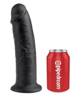 Чёрный фаллос-гигант 10  Cock - 25,4 см. - фото 180917