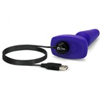 Фиолетовая анальная вибропробка с 3 источниками вибрации TRIO REMOTE CONTROL PLUG PURPLE - 13,5 см. - фото 1161175