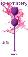 Фиолетовые вагинальные шарики Emotions Foxy - фото 1360439