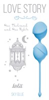 Голубые вагинальные шарики One Thousand and One Nights - фото 1360466
