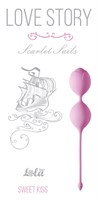 Розовые вагинальные шарики Scarlet Sails - фото 1319483