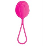 Розовый вагинальный шарик с петелькой для извлечения - фото 93525
