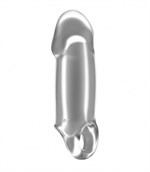 Прозрачная насадка Stretchy Thick Penis Extension No.37  - фото 132767