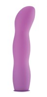 Фиолетовый страпон Deluxe Silicone Strap On 10 Inch с волнистой насадкой - 25,5 см. - фото 150487