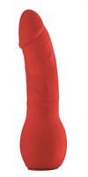 Красный страпон Deluxe Silicone Strap On 10 Inch - 25,5 см. - фото 150492