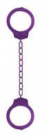 Фиолетовые металлические кандалы Metal Ankle Cuffs - фото 166732