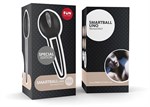 Чёрно-серый вагинальный шарик Smartballs Uno - фото 150583