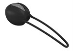 Чёрно-серый вагинальный шарик Smartballs Uno - фото 150582
