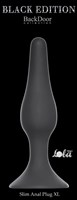 Чёрная анальная пробка Slim Anal Plug XL - 15,5 см. - фото 1393556