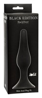 Чёрная анальная пробка Slim Anal Plug XL - 15,5 см. - фото 1335360