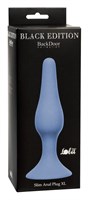 Синяя анальная пробка Slim Anal Plug XL - 15,5 см. - фото 1360607