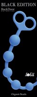 Голубая анальная цепочка Orgasm Beads - 33,5 см. - фото 150643